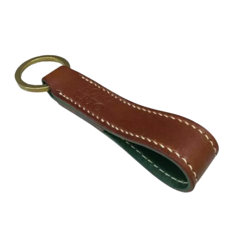 vegan leather keychain keyring 3